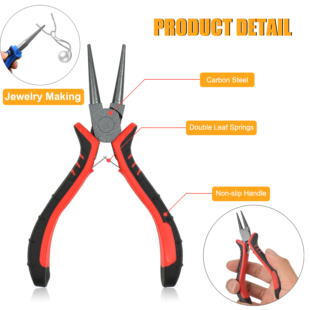 NEWACALOX 8Pcs Mini Pliers Set - огляд і ціна Jewelry Making Pliers Set