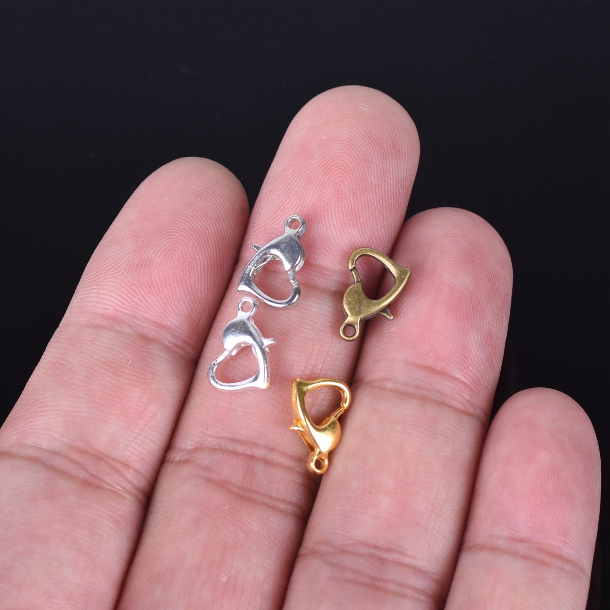 30pcs 12x8mm Gold/Silver/Bronz - огляд і ціна Lobster Clasp Silver