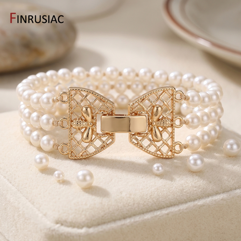 14K Gold Plated Brass 3-Row Pe - огляд і ціна Jewelry Making Gold