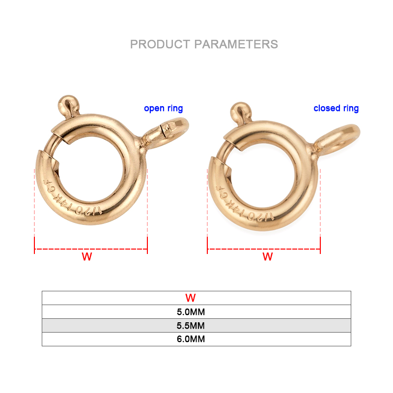 14K Gold Filled Spring Ring Cl - огляд і ціна Jewelry Making Equipment