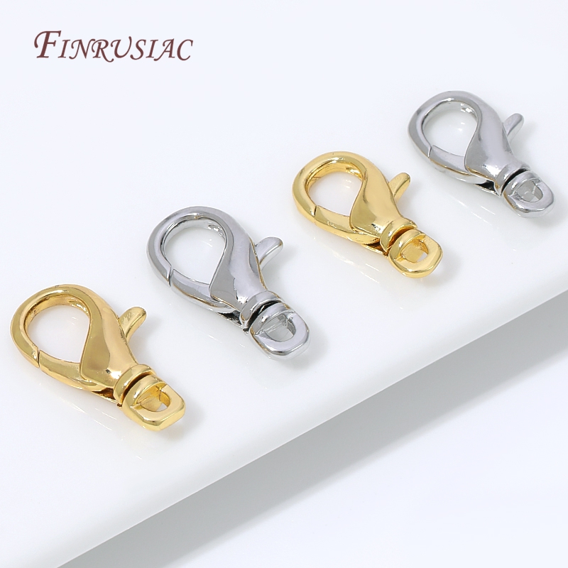 18K Gold Plated Lobster Clasps - огляд і ціна Lobster Clasp Silver