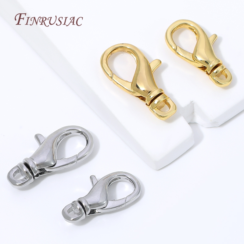18K Gold Plated Lobster Clasps - огляд і ціна Lobster Clasp Silver