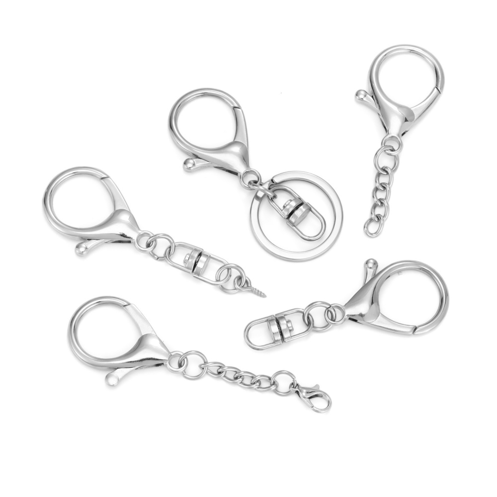 10Pcs Silver Color Large Lobst - огляд і ціна Lobster Clasp Silver
