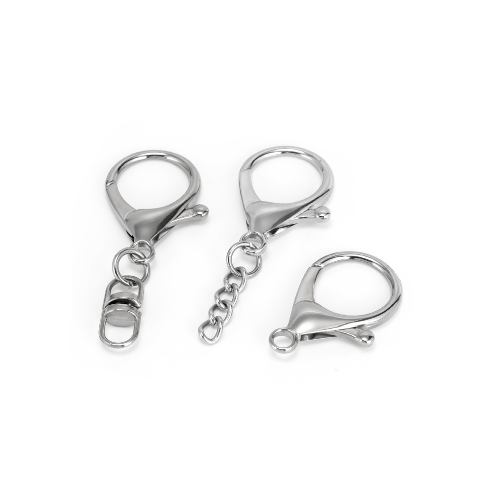 10Pcs Silver Color Large Lobst - огляд і ціна Lobster Clasp Silver