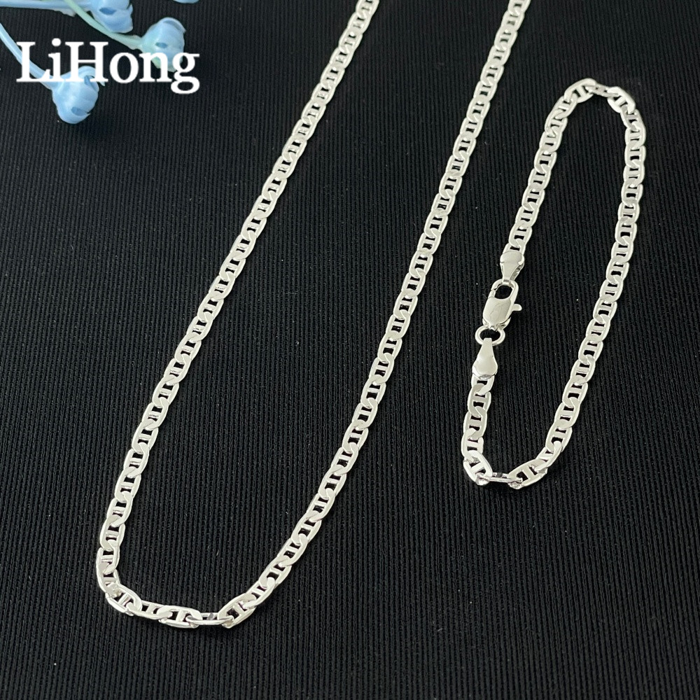 LihongWholesale Men's 925 Ster - огляд і ціна Lobster Clasp Silver
